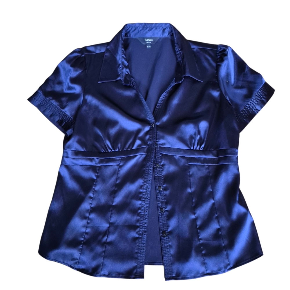 Reitmans Satin Feel Blouse Size XL Petites - Picture 1 of 8